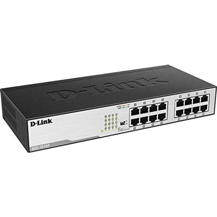 D-Link DGS-1016D-E Nicht verwalteter Netzwerk-Switch Schwarz, Metallisch Netzwerk-Switch ( DGS-1016D-E ) – Bild 2