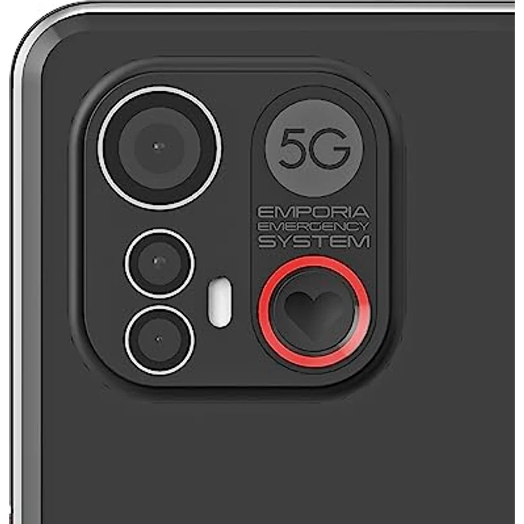emporiaSMART.6, Seniorenhandy, 5G Volte, Senioren Smartphone ohne Vertrag, Mobiltelefon mit Notruftaste, 6,58-Zoll-Display, Android 13, 50 MP Kamera, Schwarz – Bild 3