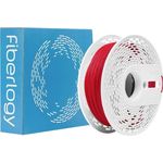 Fiberlogy PA12-15GF-RED-175-050, Nylon PA12+GF Filament mit 15% Glasfaserverstärkung, hohe Temperaturbeständigkeit bis 170 °C, 1.75 mm, 500 g, Rot