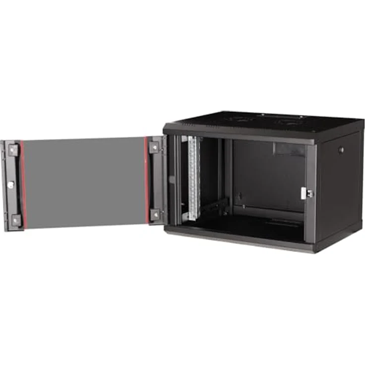 ROLINE 19-Zoll Wandgehäuse Pro 7 HE, flexibel mit Kabeleinlass und modularen Türen, schwarz – Bild 3