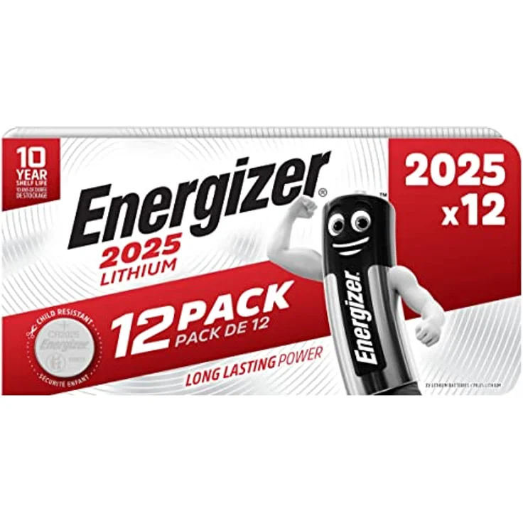 Energizer - Packung mit 12 Batterien CR2025/3 V Lithium – Bild 1