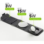 mophie 401311507 (15 W), Wireless Charger, Schwarz