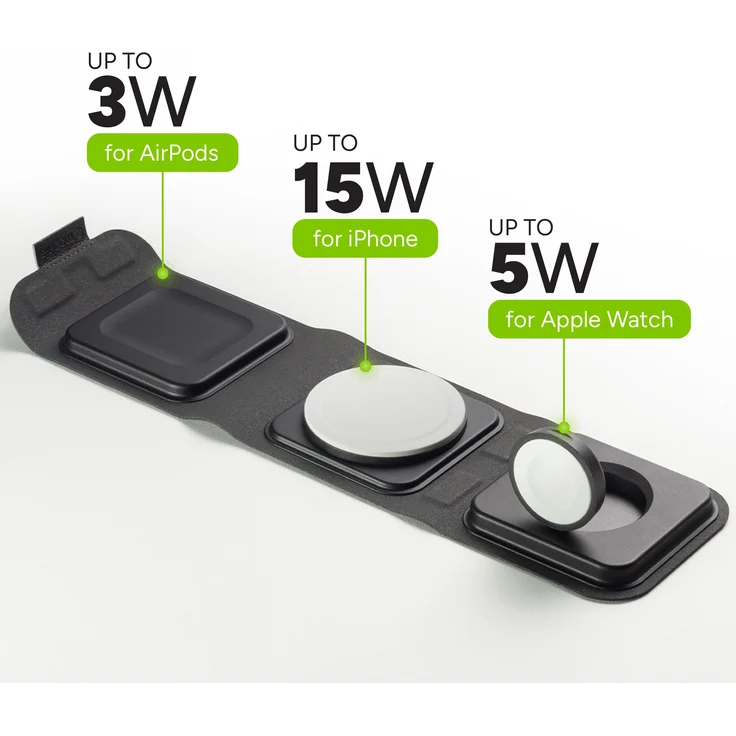 mophie 401311507 (15 W), Wireless Charger, Schwarz