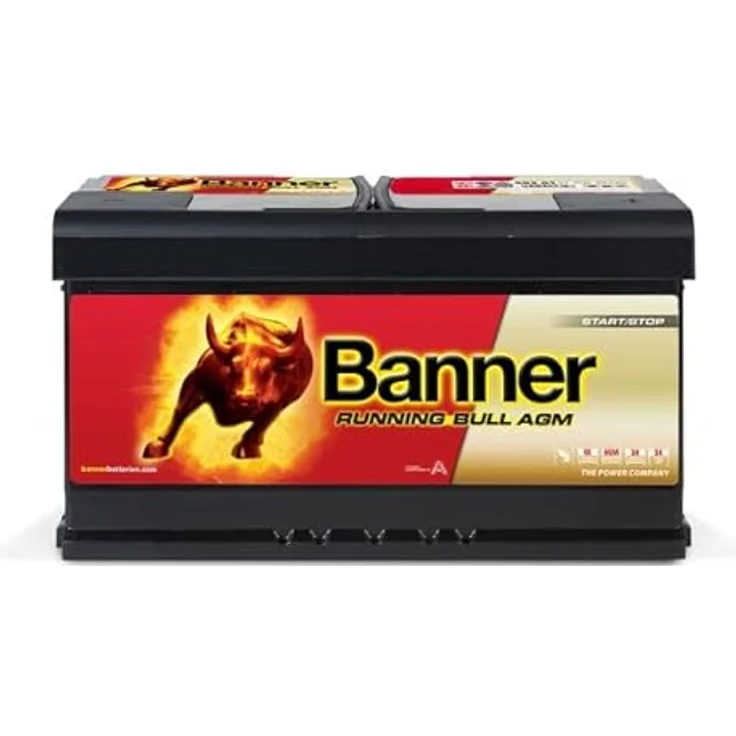 Banner Running Bull Autobatterie 12V 95Ah 59501 AGM, wartungsfrei, extrem rüttelfest, Start-Stop geeignet – Bild 1