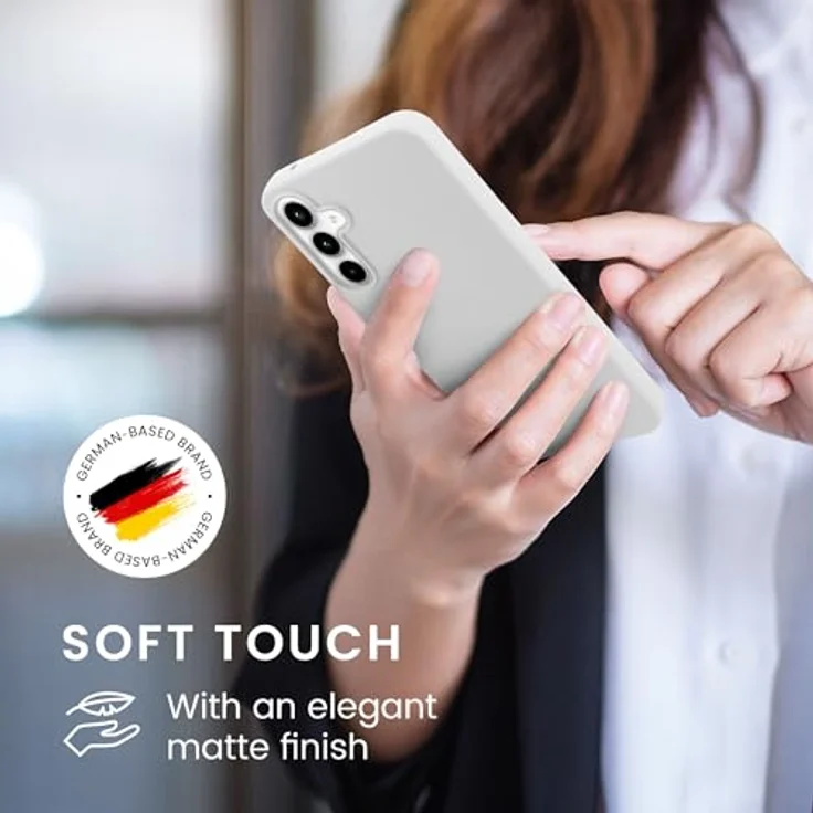 kwmobile Hülle für Samsung Galaxy A35, weiches TPU Silikon Case für kabelloses Laden, Weiß matt – Bild 4