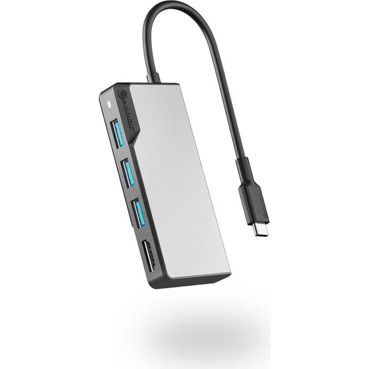 ALOGIC USB-C HUB Fusion Core 5 in 1, HDMI & USB, 4K UHD, grau