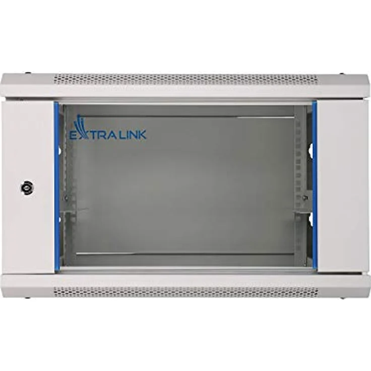 Extralink Netzwerkschrank 6U 600x450, Serverschrank, 19 Zoll Rack, Wandmontage, abnehmbare Seitenwände, Grau – Bild 2