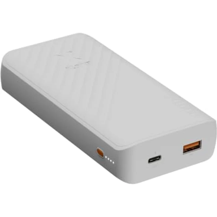 Xtorm Go2 Evolution Powerbank, 20.000mAh, 1x USB-A & 1x USB-C, Schnelllader für Samsung und iPhone, Ice White – Bild 7