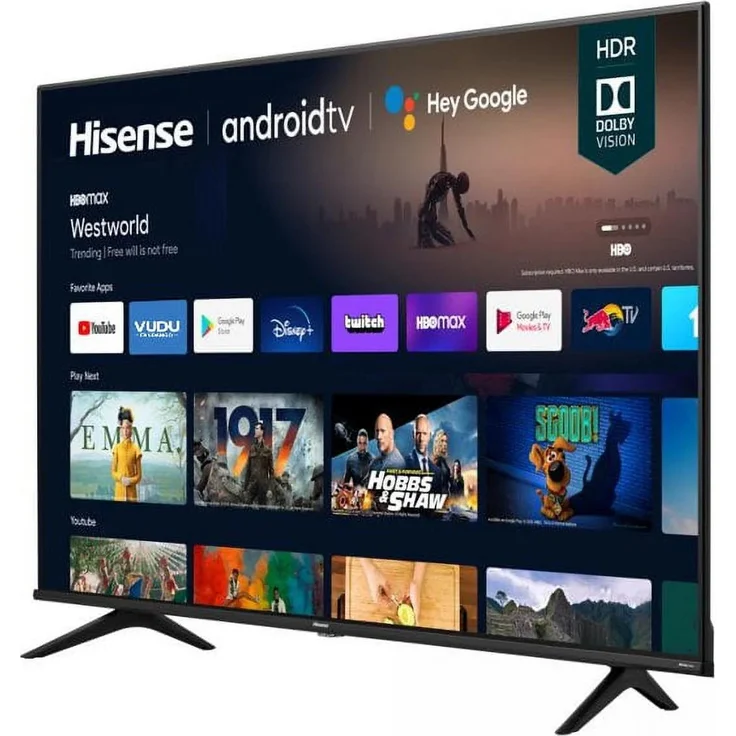 Hisense 75A6Q, 75 Zoll SMART LED Fernseher mit 4K Ultra HD und Energieeffizienzklasse E