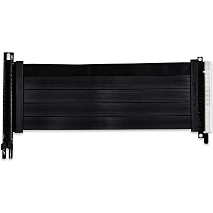 Lian Li PCIe x16 Riser Flachband-Kabel - PCIe 4.0, 200 mm, Schwarz – Bild 1