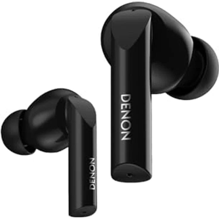 Denon AH-C840NCW, True Wireless Bluetooth In-Ear-Kopfhörer mit aktivem Noise Cancelling, IPX4 wasserresistent, bis zu 35 Stunden Hörgenuss, schwarz – Bild 1