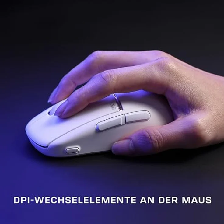 Turtle Beach BURST II PRO, Kabellose E-Sport Gaming-Maus mit 8.000 Hz Abtastrate, 30.000 DPI Sensor, 57 g, Schwarz – Bild 8
