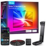 Govee TV Hintergrundbeleuchtung 3 Lite mit Fish-Eye Korrektur Funktion, Sync für 55-65 Zoll TVs, 3,6M RGBICW WiFi TV LED Strip mit Kamera, 4 Farben in 1 Lampenperle, Sprach- & APP-Steuerung