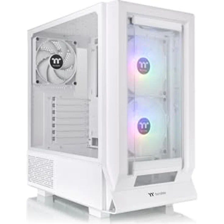 Thermaltake Ceres 350 MX | Mid Tower Chassis | Snow White mit Tempered Glass und Hidden Connector Kompatibilität – Bild 1