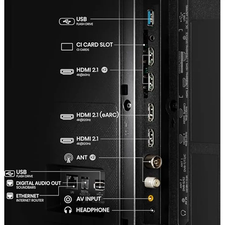 Hisense 65A85N 164cm (65 Zoll) 4K UHD OLED Smart TV, Game Mode Pro, Dolby Vision IQ & Atmos, Alexa Built-in, Schwarz, [2024] – Bild 4