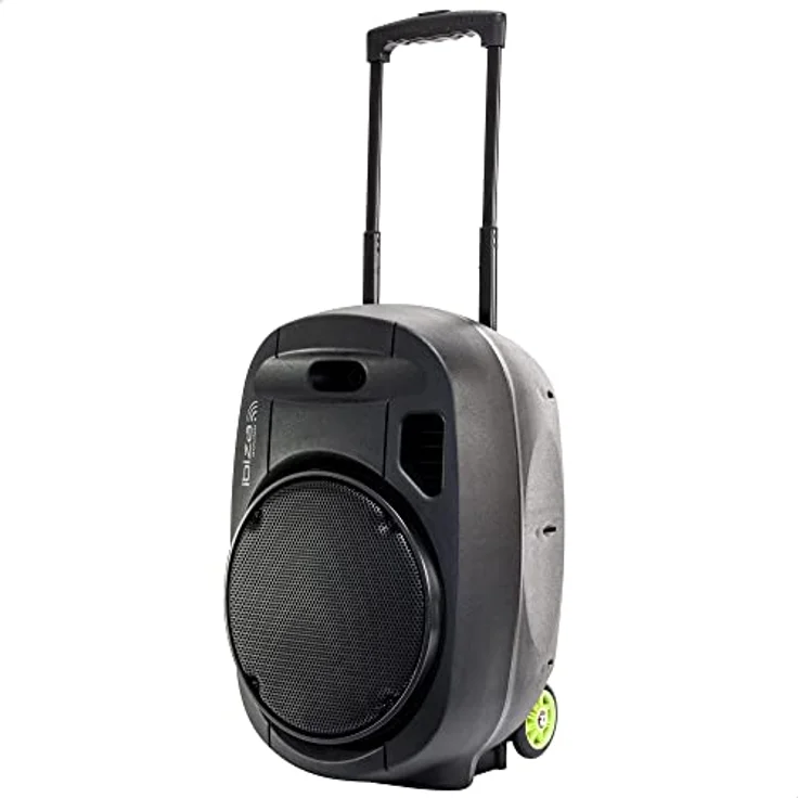 PORT12VHF-MKII - Ibiza Sound - Eigenständiges tragbares Soundsystem 12 - 700W mit USB-MP3, Bluetooth, Vox & 2 VHF funkmikrofonen Schwarz – Bild 9