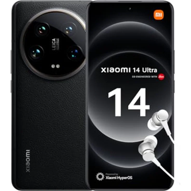 Xiaomi 14 Ultra Smartphone, 16+512GB Handy ohne Vertrag, 120Hz 6.73'' WQHD+ AMOLED Display, Leica Kamera, Snapdragon 8 Gen3, 5000mAh, 90W HyperCharge, Dual-SIM, Schwarz – Bild 1