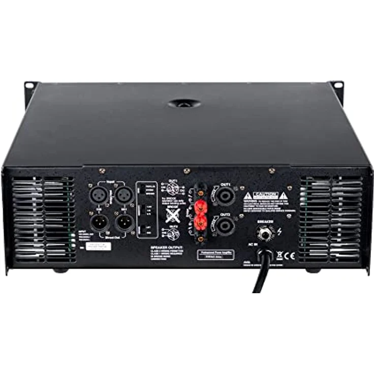 Pronomic XA-1400 Endstufe - Stereo-Leistungsverstärker mit 2x 3000 Watt an 2 Ohm - automatisch gesteuerte Lüfter - Schaltungstype H, schwarz – Bild 4