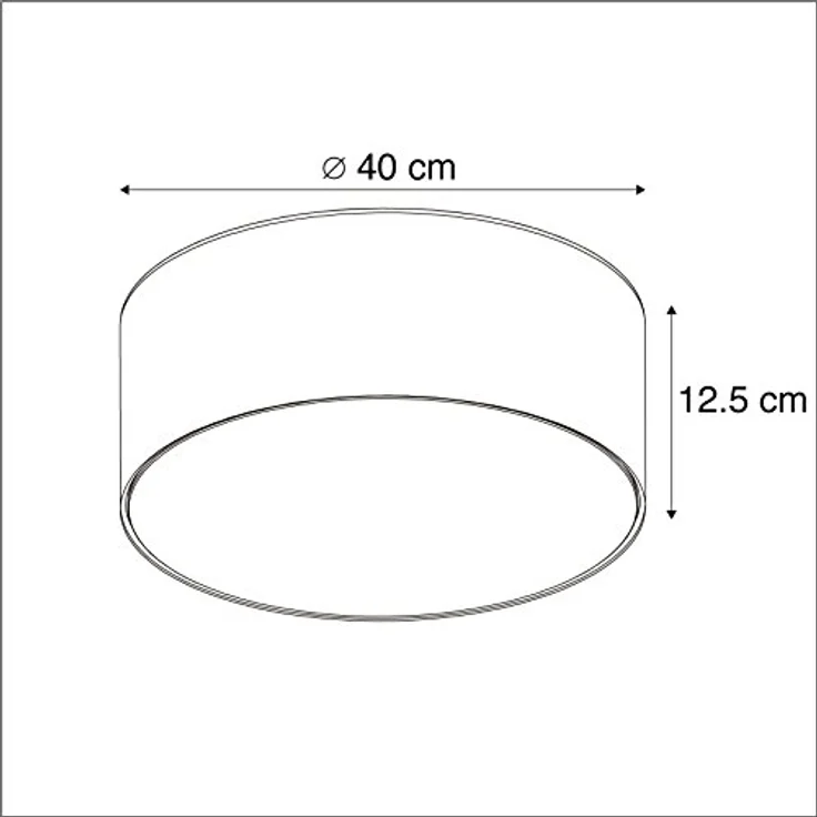 Qazqa - Modern Deckenleuchte grün 40 cm inkl. LED - Drum mit Schirm LED - Textil Rund - LED geeignet – Bild 4