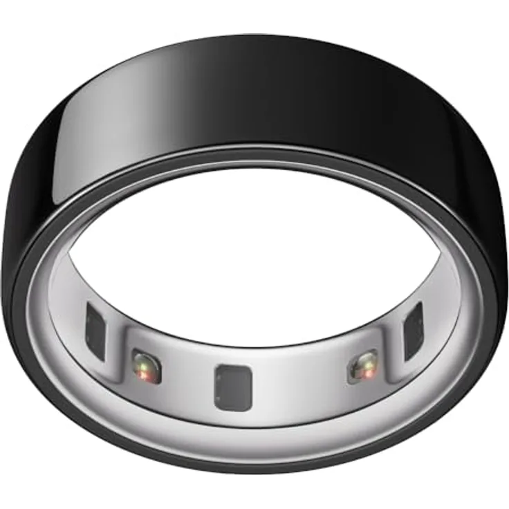OURA Ring 4, Smart Fitness-Tracker, Größe 11, in Schwarz, mit über 30 biometrischen Werten und bis zu 8 Tagen Akkulaufzeit