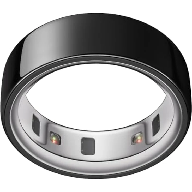 OURA Ring 4, Smart Fitness-Tracker mit Smart Sensing Technologie, Größe 5, Schwarz, Titan Design, bis zu 8 Tage Akkulaufzeit – Bild 1