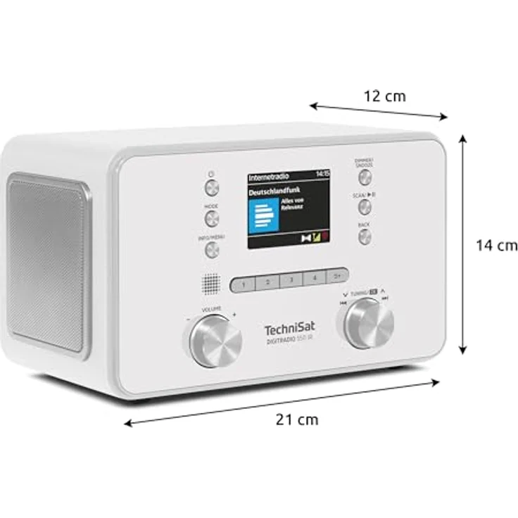 TechniSat DIGITRADIO 550 IR, DAB+ / UKW / Internet-Radio mit Bluetooth, 2 x 5 Watt Lautsprechern, TFT-Farbdisplay – Bild 9