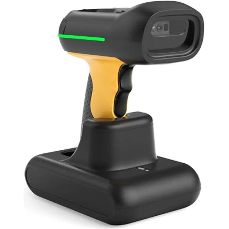 Inateck BCST-75S, Kabelloser 2D QR Code Scanner mit intelligenter Ladestation, IP67 wasserdicht und staubdicht, 2600mAh Akku, fortschrittliche Dekodierfähigkeiten, App & SDK-Unterstützung – Bild 1