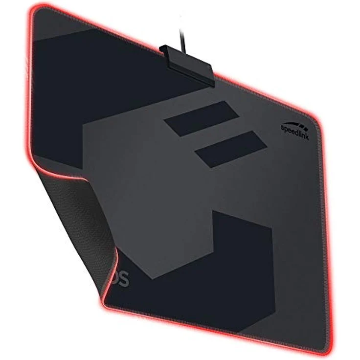 Speedlink ORIOS LED Gaming Mousepad - Gaming-Mauspad mit LED-beleuchtetem Rand - schwarz – Bild 2