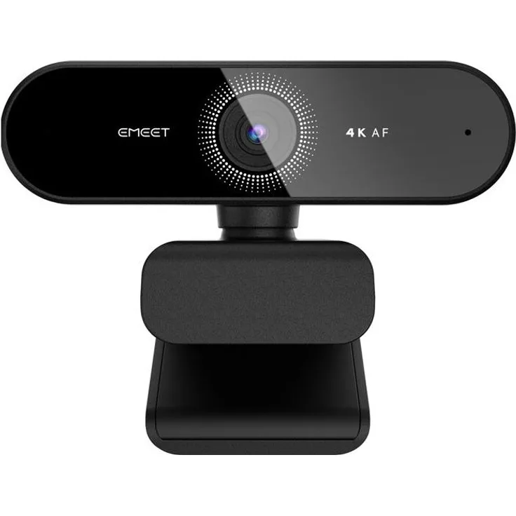 eMeet SmartCam Nova 4K Webcam, USB Kamera in Schwarz mit hoher Bildqualität
