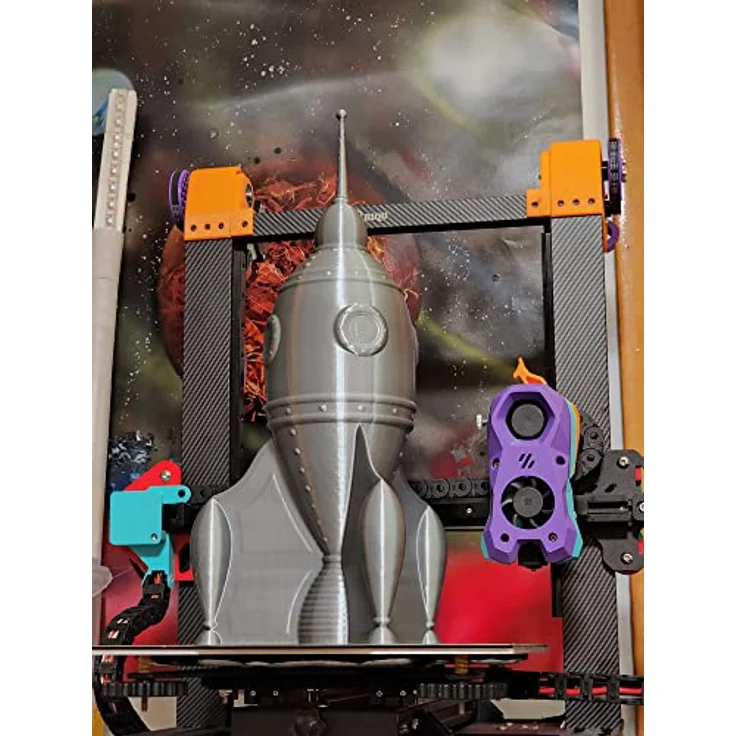 Polymaker PolyLite PLA 1.75mm, 1kg 3D-Druckmaterial in Silk Chrome, hochgradig zuverlässig und einfach zu drucken – Bild 3