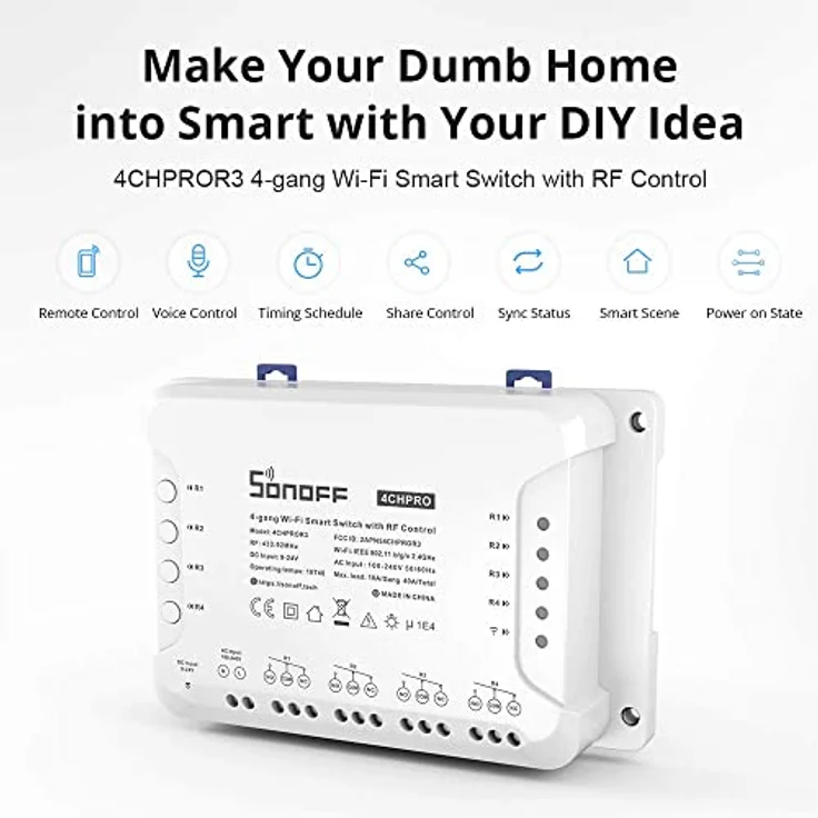 SONOFF Smart Switch 4CHPROR3 – Bild 3