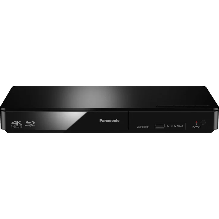 Panasonic DMP-BDT184EG 3D Blu-ray Player (4K Upscaling, DLNA, VoD, HDMI-Steuerung, USB, MKV-Playback) schwarz – Bild 1