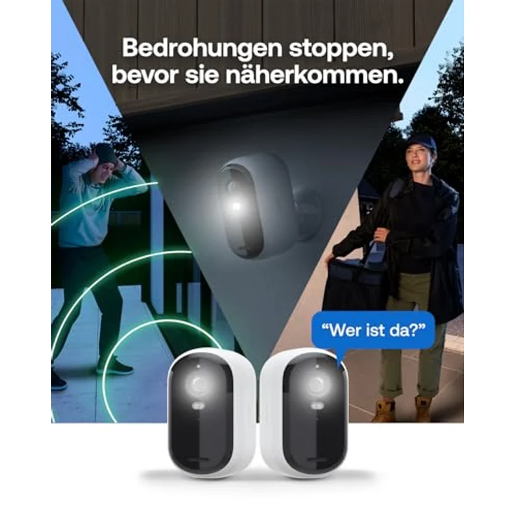 Arlo Essential 3, Netzwerkkamera 2er Set mit 1920 x 1080 Pixels, Farb-Nachtsicht und Zwei-Wege-Audio, Weiss – Bild 5
