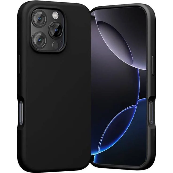 Vention KUHB0-30, Hülle für iPhone 16 Pro, MagSafe-kompatibel, flüssiges Silikon, Schwarz