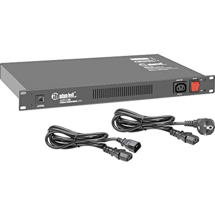 Adam Hall PCS 10 Power Conditioner, 19" Steckdosenleiste mit 8 IEC-Buchsen, Überspannungsschutz und 10A-Sicherungsautomat – Bild 6
