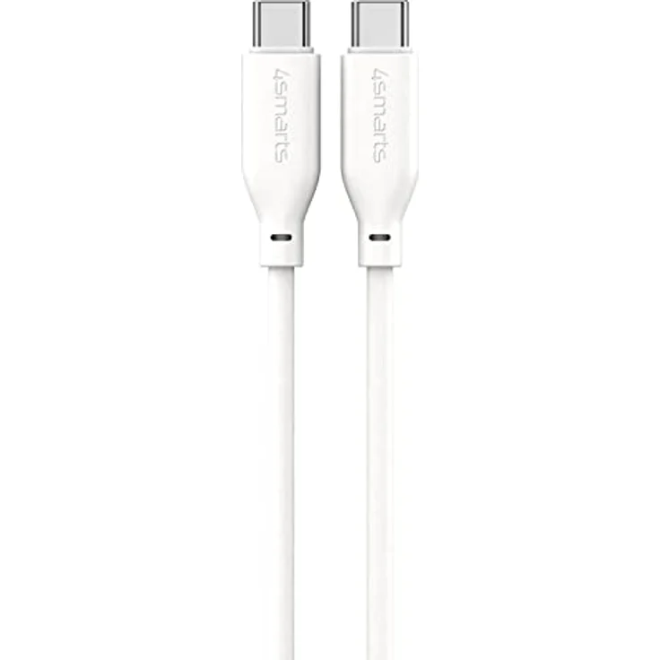 4Smarts USB-C / USB-C Silikon-Kabel, 1,5 m flexibel und robust, Schnellladefunktion bis 60 Watt, Datenübertragung bis 480 Mbit/s – Bild 1