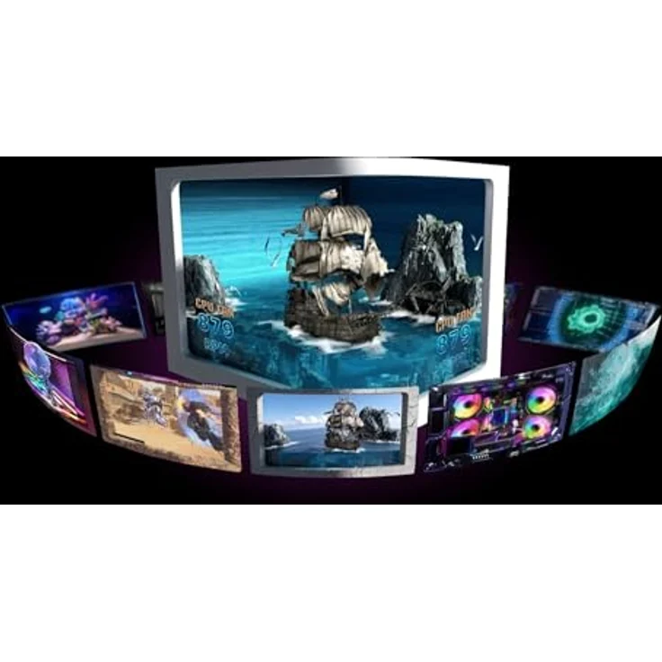 Lian Li HydroShift II OLED Curved 360, AiO-Wasserkühlung mit gebogenem 120-mm-OLED-Display und UNI FAN P28, Schwarz – Bild 6