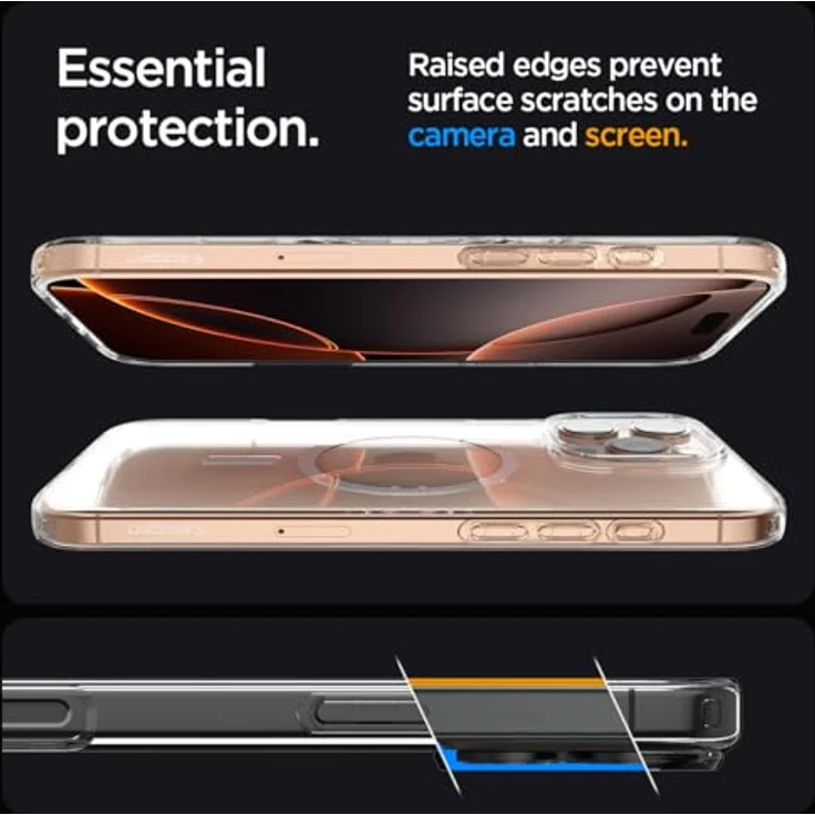 Spigen Liquid Crystal MagFit Schutzhülle für iPhone 6,3 Zoll (6,3 Zoll), kristallklar, militärischer Schutz – Bild 4