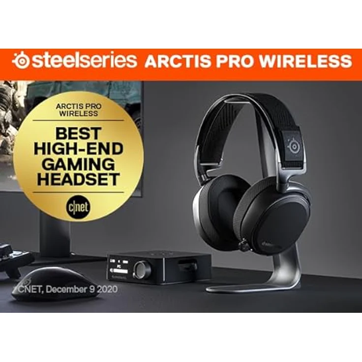 SteelSeries Arctis Pro High Fidelity Gaming Headset Arctis Pro, kabellos 2.1 schwarz – Bild 4