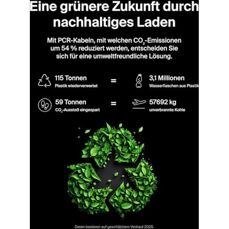 Belkin BoostCharge Pro USB C Kabel, 3 m, Schwarz, Schnellladung bis zu 240 W – Bild 10