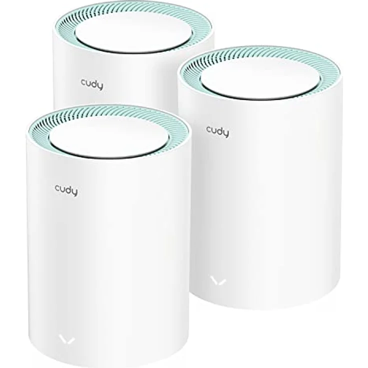 Cudy M1300 3er-Pack AC1200 Gigabit Whole Mesh System, Dual Band, High Gain Antennen, Vpn, Cloudflare, Anschluss von 100 Geräten – Bild 1