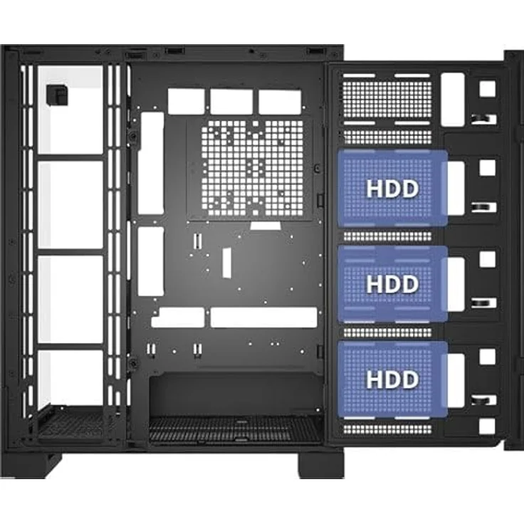 Fortron FSP Geh Ultra U691 BP, E-ATX/ATX/M-ATX/M-ITX PC-Gehäuse, Schwarz – Bild 6