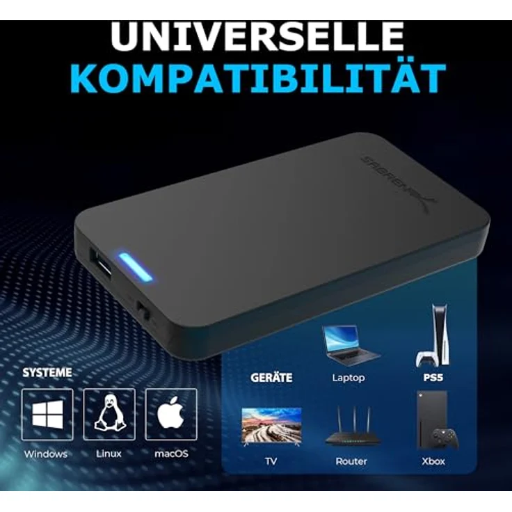 Sabrent Festplatten - Zubehör Gehäuse Werkzeugloses 2.5-Zoll SATA auf USB 3.0 externes Festplattengehäuse [Optimiert für SSD, Unterstützt UASP SATA III] Schwarz (EC-UASP) – Bild 4