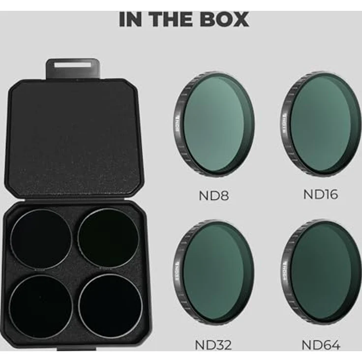 Freewell ND8, ND16, ND32, ND64 Standard-Tagesfilter-Set für DJI Osmo Action 6, 4er-Pack ND-Filter für flüssigere Videos und Überbelichtungskontrolle – Bild 4