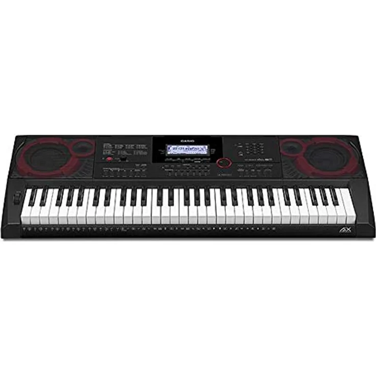 Casio CT-X3000 Top Keyboard mit 61 anschlagdynamischen Standardtasten und Begleitautomatik, schwarz