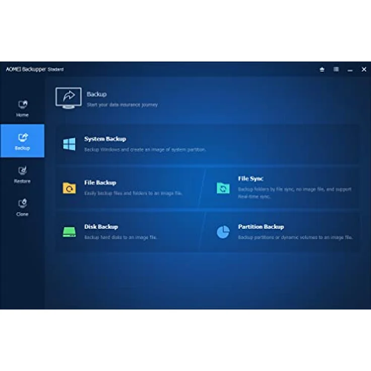 SerialCart AOMEI Backupper Professional Lifetime, Lizenzschlüsselkarte für 1 Windows PC, lebenslange Updates und Support – Bild 2