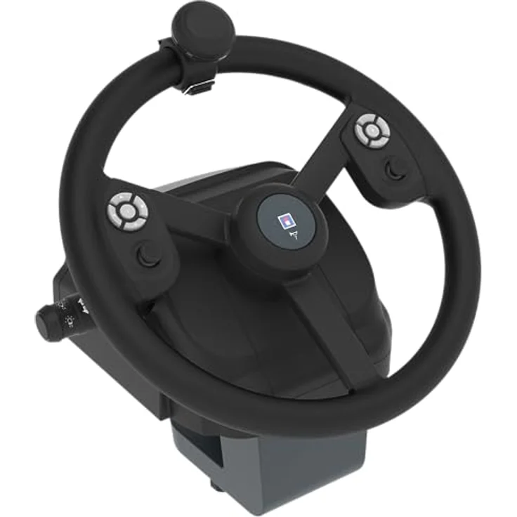 HORI Farming Vehicle Control System, Gaming-Lenkrad mit 34 cm gummiertem Lenkrad, 900°-Rotation und multifunktionalem Control Panel für PC – Bild 3
