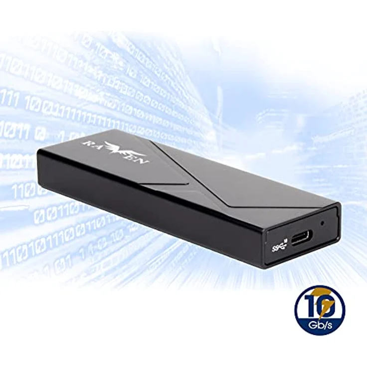 SilverStone Technology RVS03, 10-Gb s-SuperSpeed-USB-C-3.2-Gen-2-zu-NVMe SATA-M.2-SSD-Gehäuse, SST-RVS03 Schwarz – Bild 3