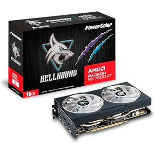 Bild für PowerColor Hellhound AMD Radeon RX 7600XT Grafikkarte 16GB GDDR6