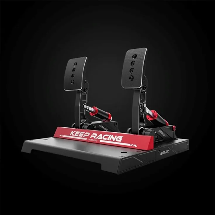 Simagic P1000-F Formula Modular (Dual) - Pedals, Formel-2-Pedal-Set mit 100 kg Load-Cell-Bremse, 12-Bit-Sensorik, CNC-Aluminium, einstellbarem Pedalweg